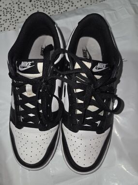 Nike Black & White Low Top Dunk Sneakers